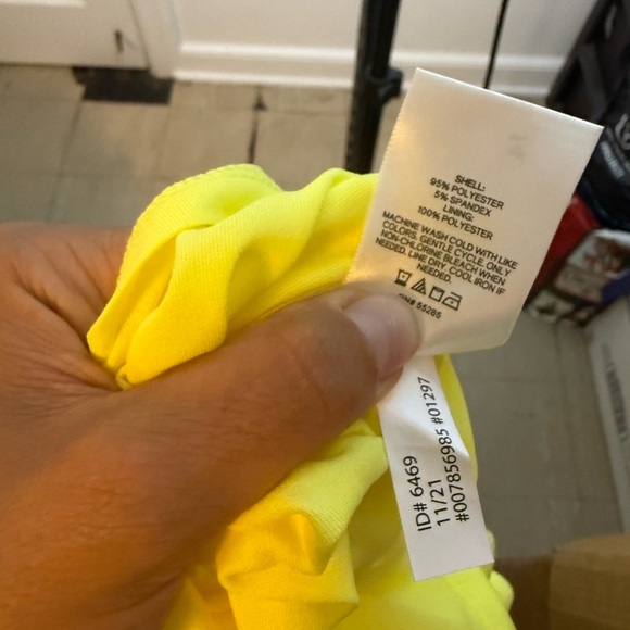 Nwt Express Lime Green Satin Drape Neck Slip Dress - Picture 5 of 6